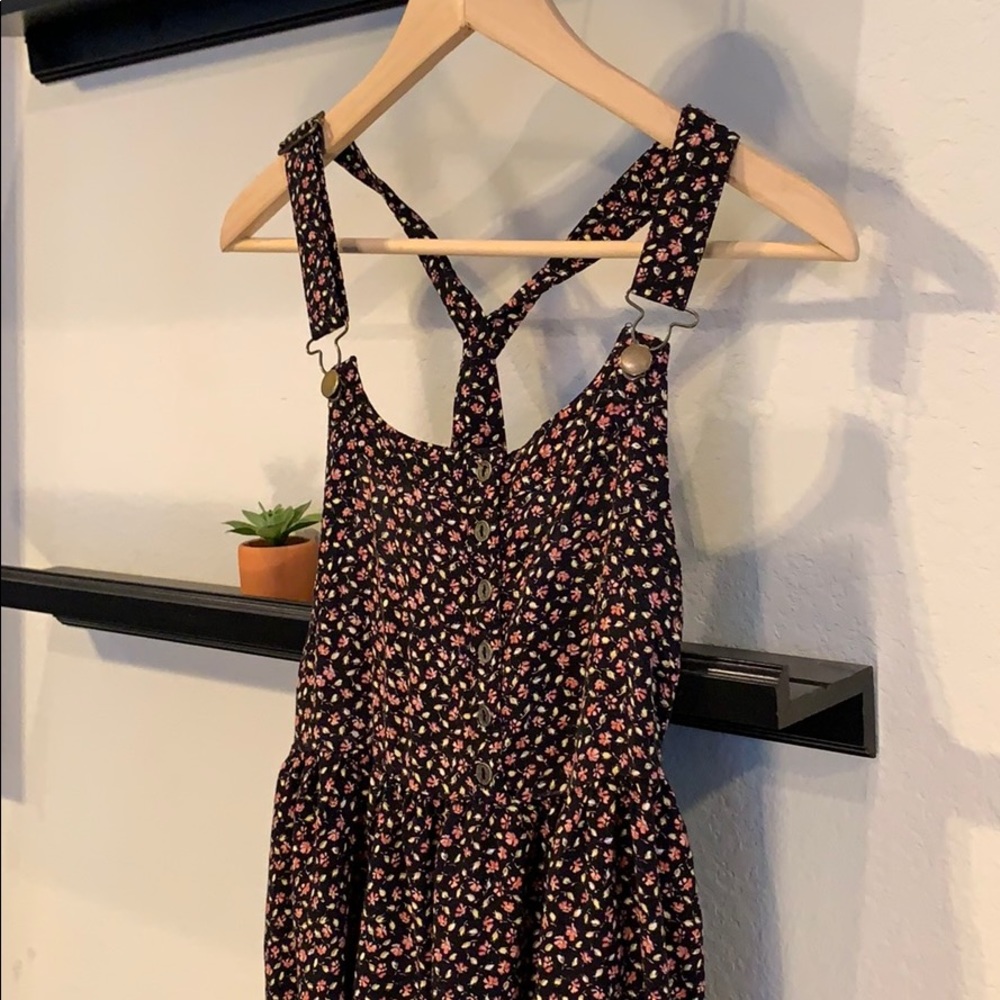 Floral Dress with suspenders